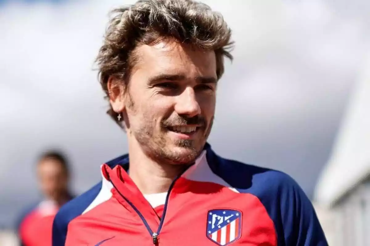 Image of Antoine Griezmann in an Atlético de Madrid training session