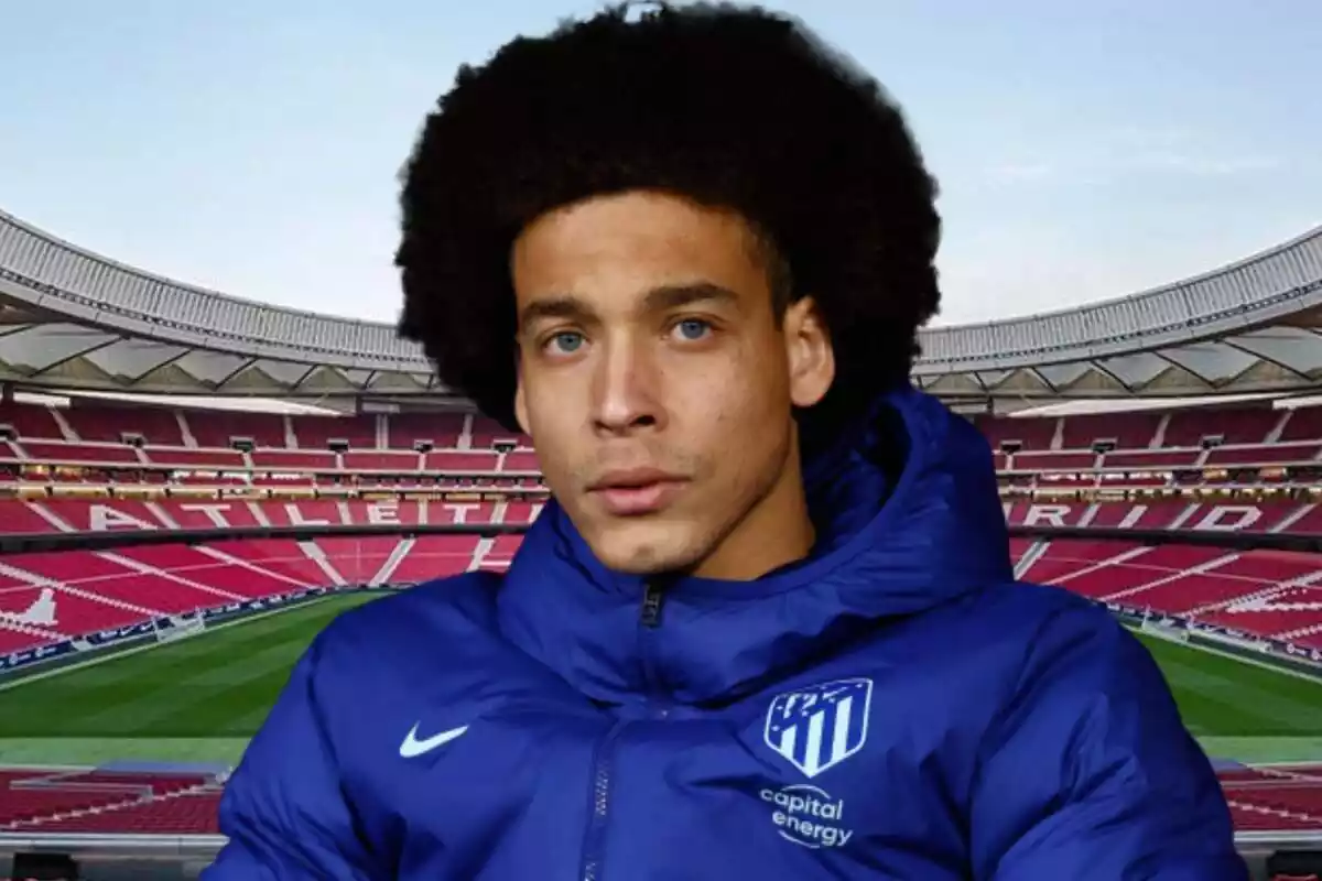 Image of Axel Witsel in a montage at the Metropolitano