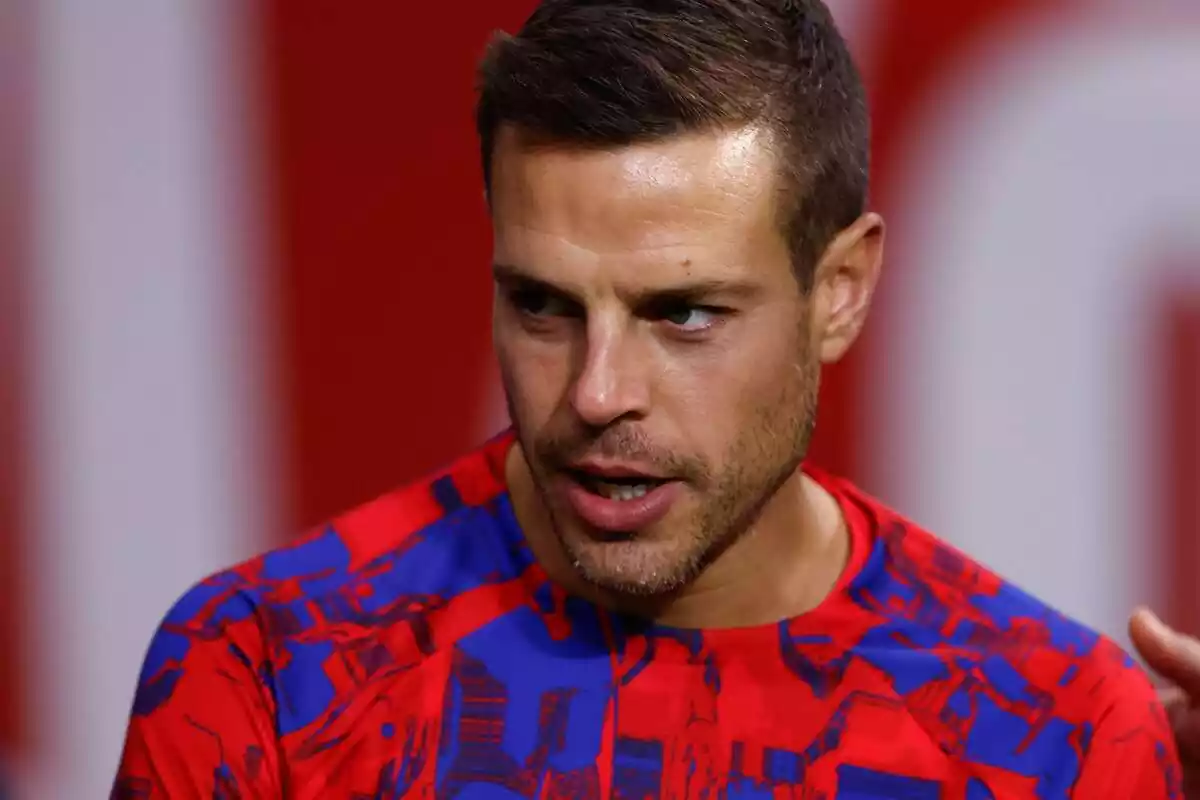 Image of César Azpilicueta with Atlético de Madrid