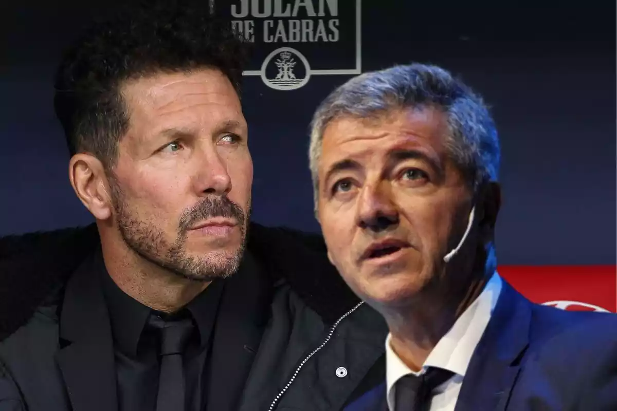 Image of Simeone in a montage with Gil Marín