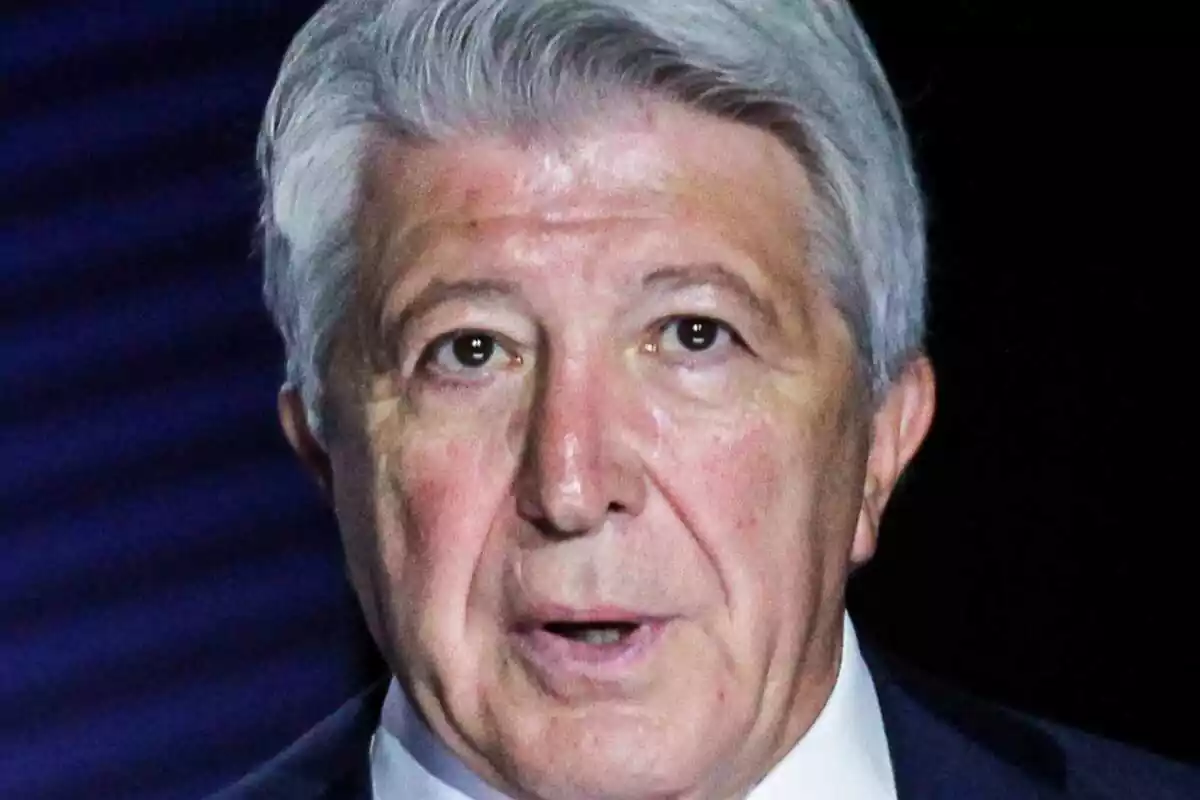 Image of Enrique Cerezo at a press conference at the Civitas Metropolitano