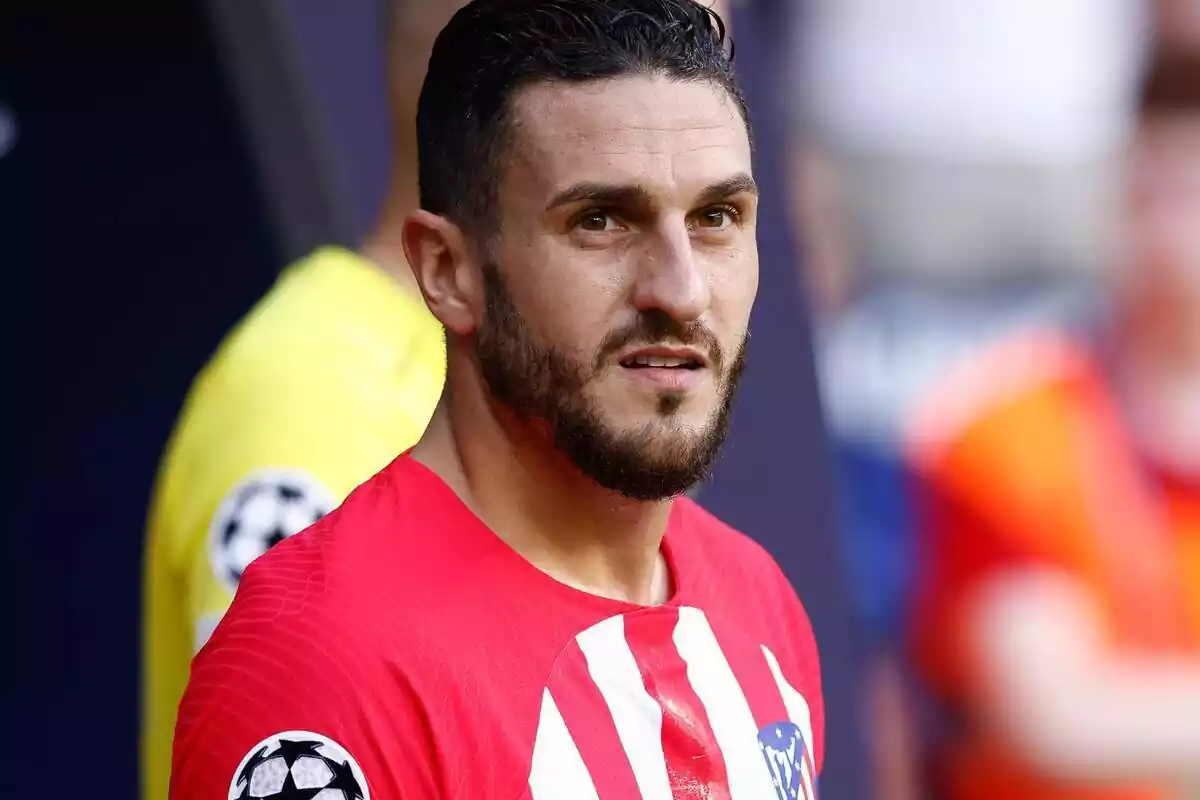 Image of Koke in a match with Atlético de Madrid