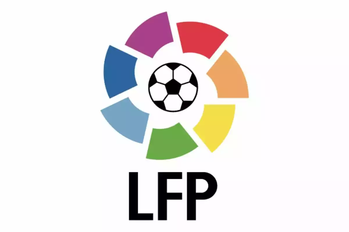 Logo of the Professional Football League with a soccer ball in the center surrounded by colored segments and the letters LFP below.