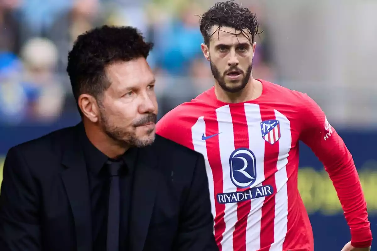 Image of Mario Hermoso in a montage with Simeone