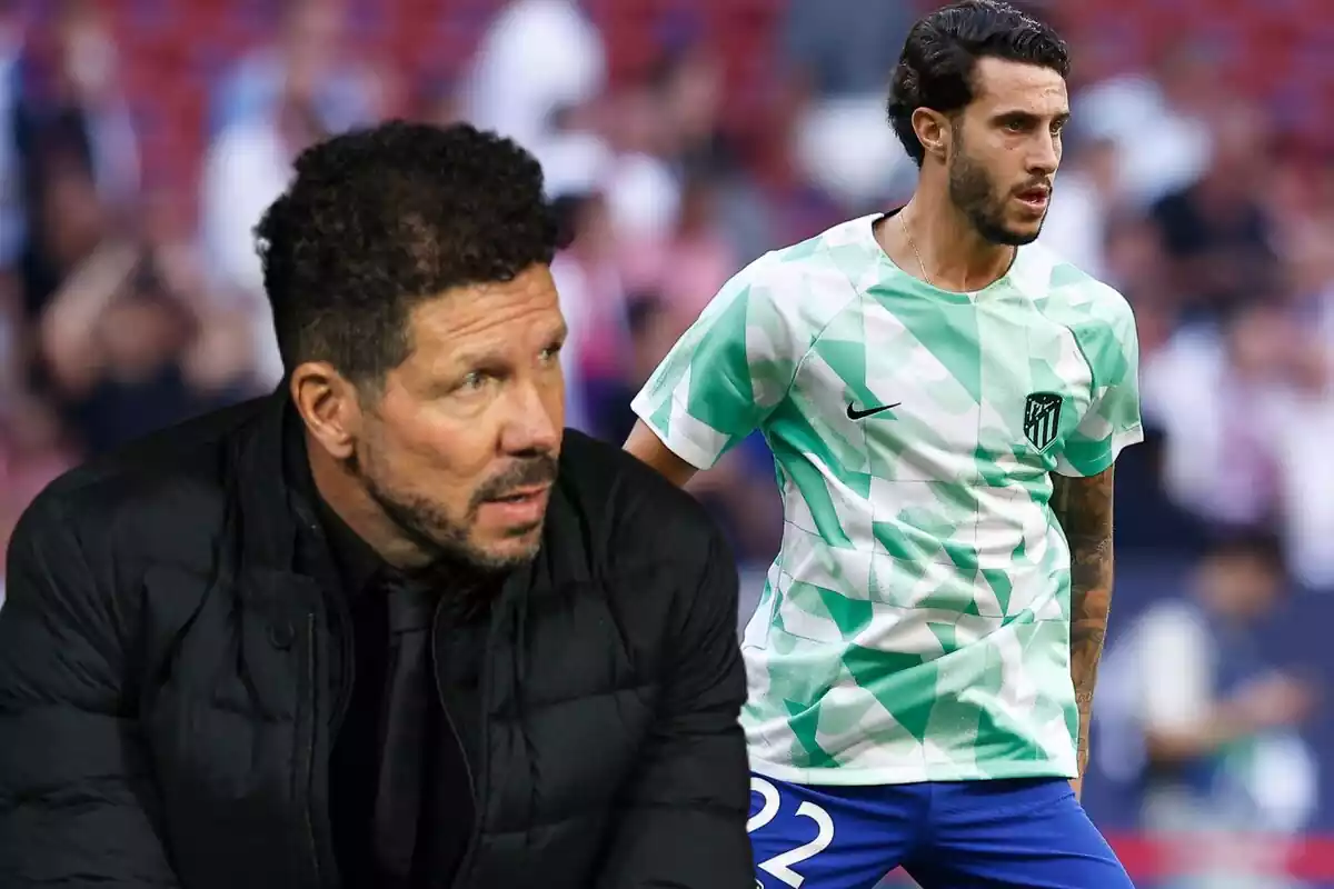 Image of Mario Hermoso in a montage with Simeone