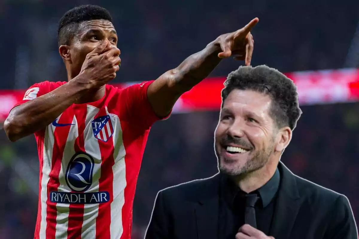 Image of Reinildo in a montage with Simeone