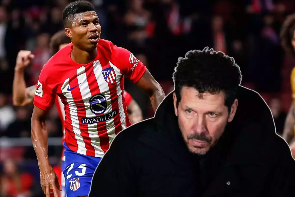 Image of Reinildo and Simeone in a montage