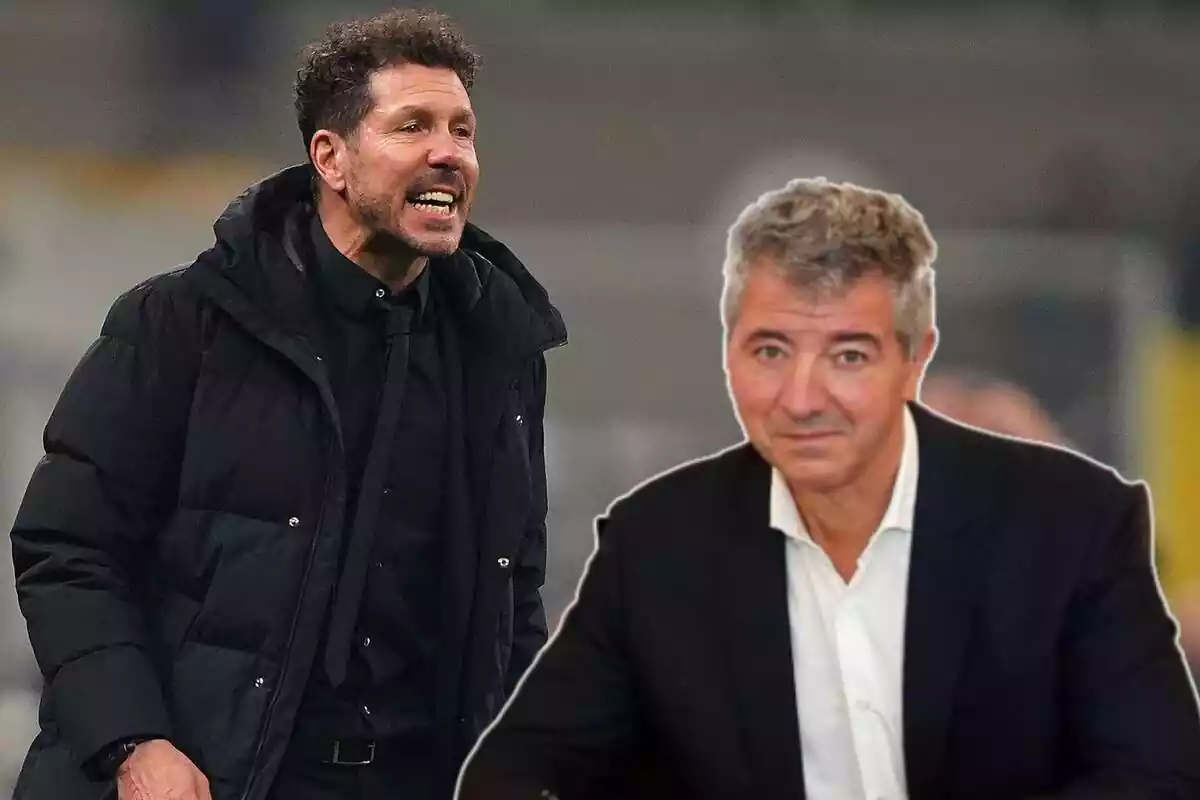 Image of Simeone in a montage with Gil Marín